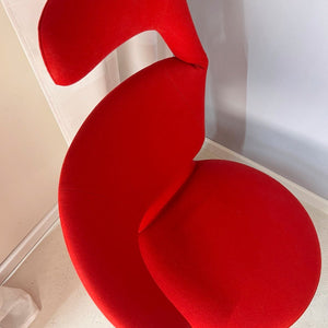 Drehsessel rot von Aki Toshiyuki Kita für Cassina