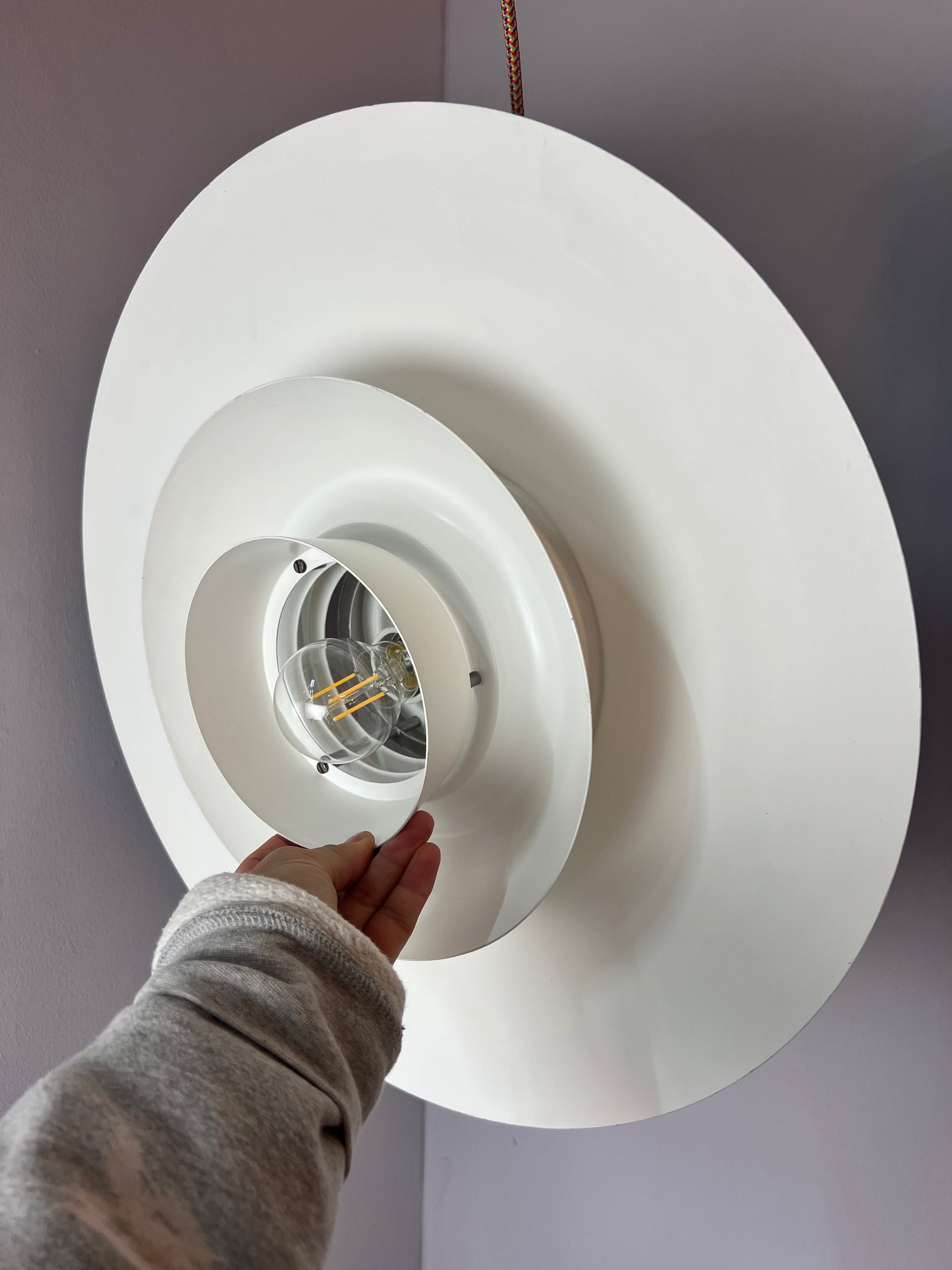 Lamellenlampe weiß aus Dänemark