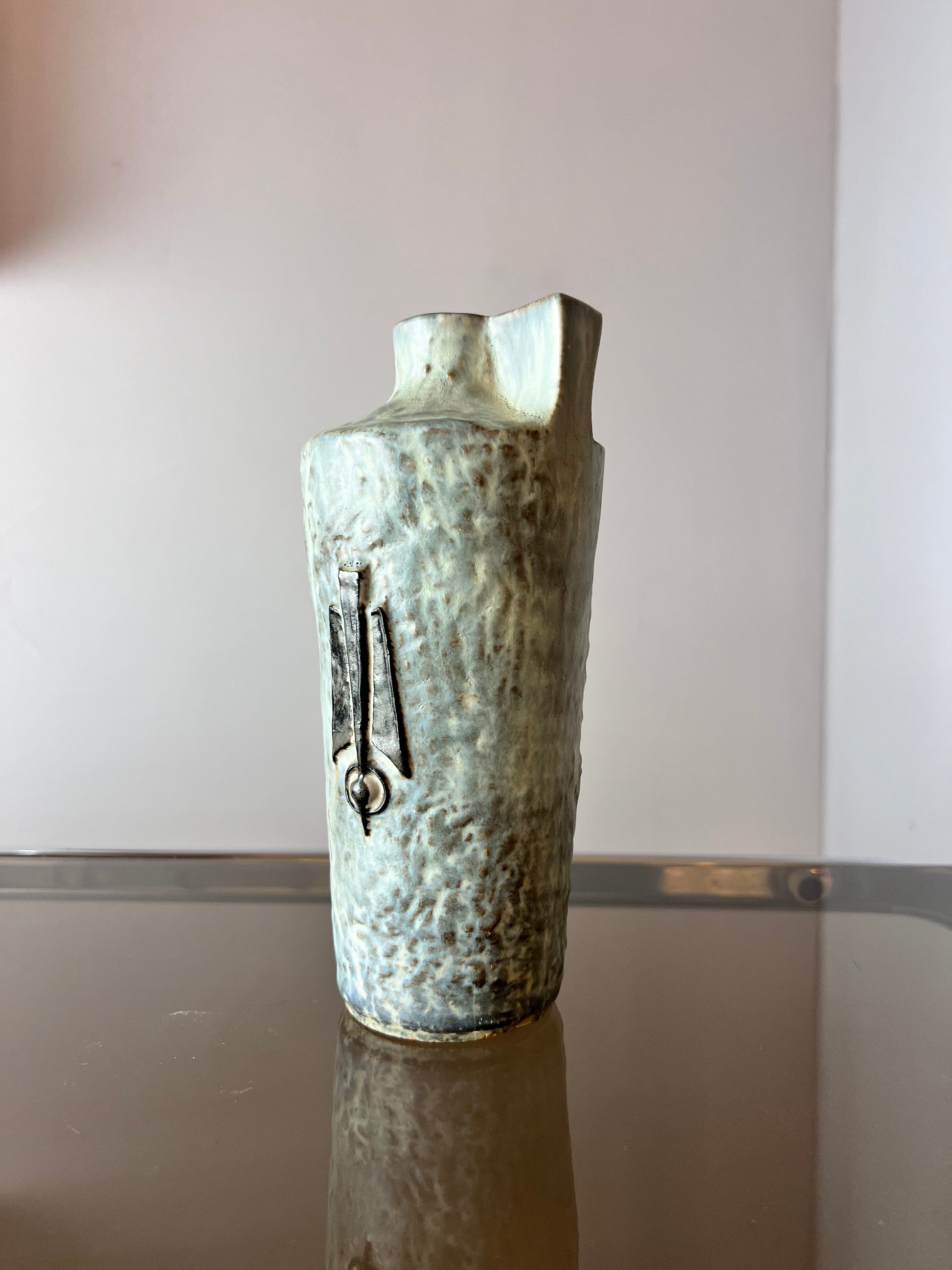 Vase 377 grau Keramik