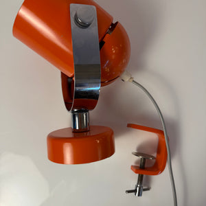 Klemmlampe / Wandlampe Combi Lux orange Chrom von Stanislav Indra für Lidokov Boskovice