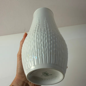 Vase weiß Porzellan von Hans Achtziger für Hutschenreuther