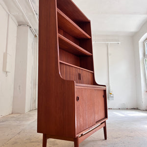 Bücherregal Teak mit Sekretär & Ausziehplatte von Johannes Sorth für Nexø