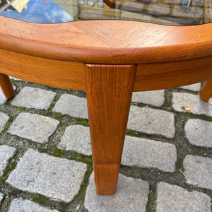 Couchtisch Teak Rauchglas