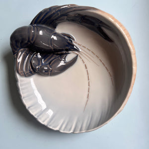 Schale Hummer Typ 3277 ∅ 16,5 cm von Erik Nielsen für Royal Copenhagen