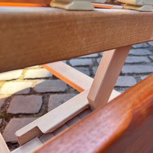 Gästebett Massivholz Teak 100x200 mit Matratze