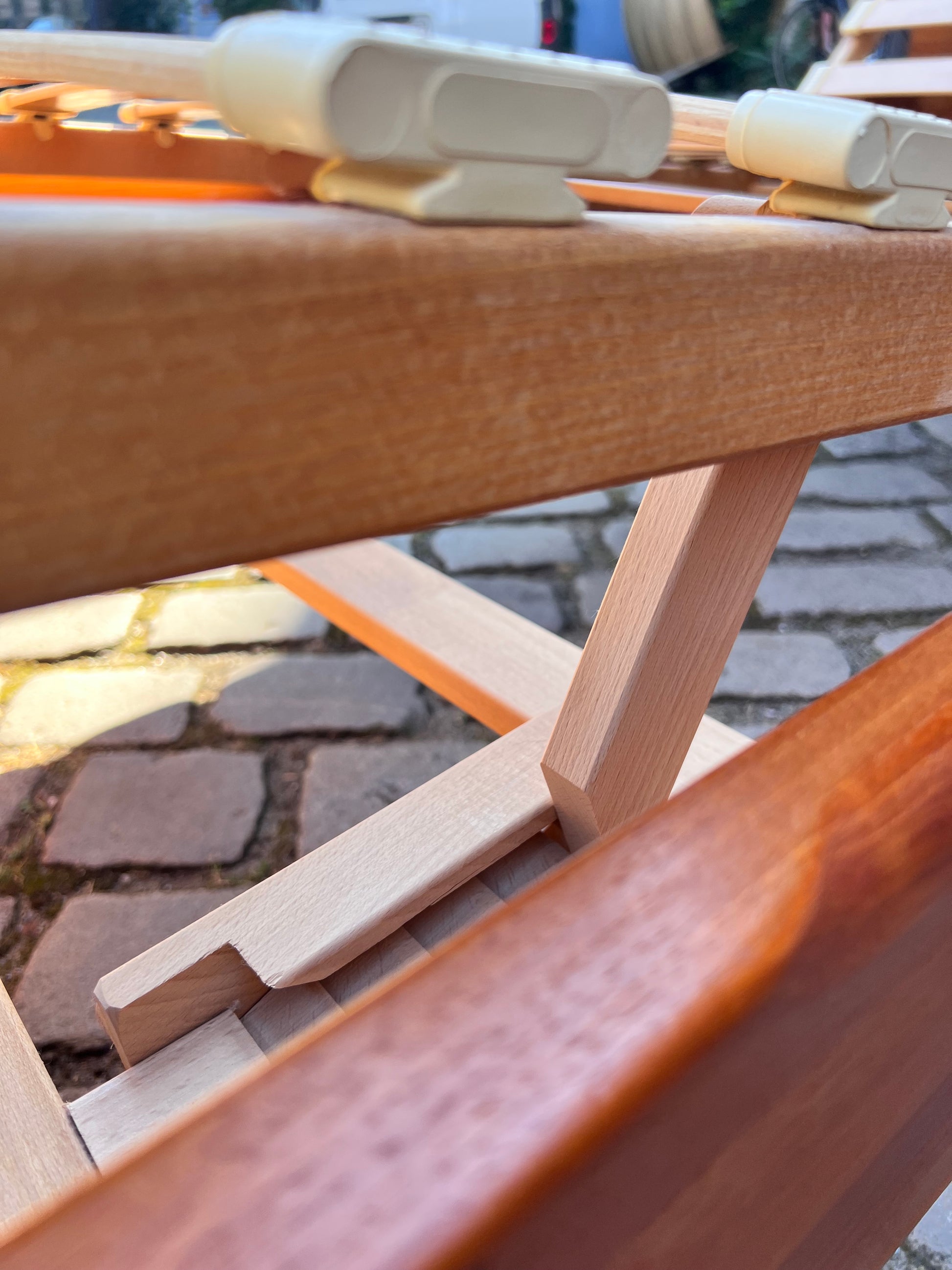 Gästebett Massivholz Teak 100x200 mit Matratze