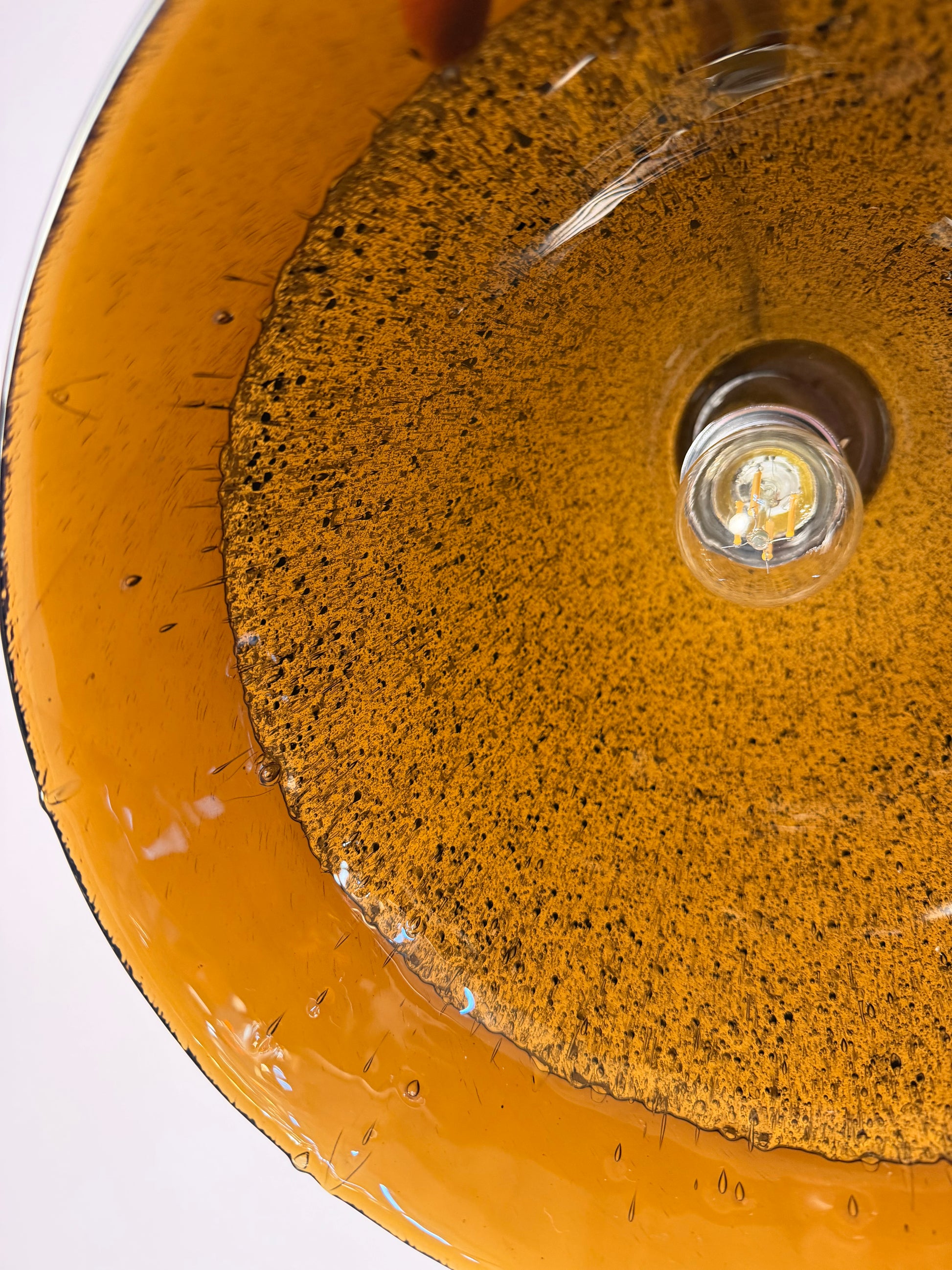 Hängelampe braun Glas von Peill & Putzler