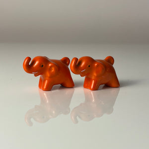 Set: 2x Mini Elefanten orange von Goebel