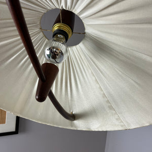 Hängelampe beige braun Teak von Temde