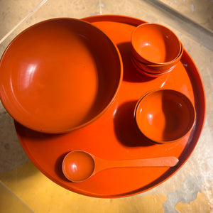 Schalenset orange 70er