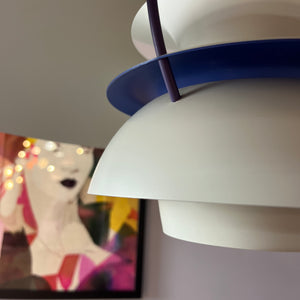 Lamellenlampe PH5 weiß von Poul Henningsen für Louis Poulsen