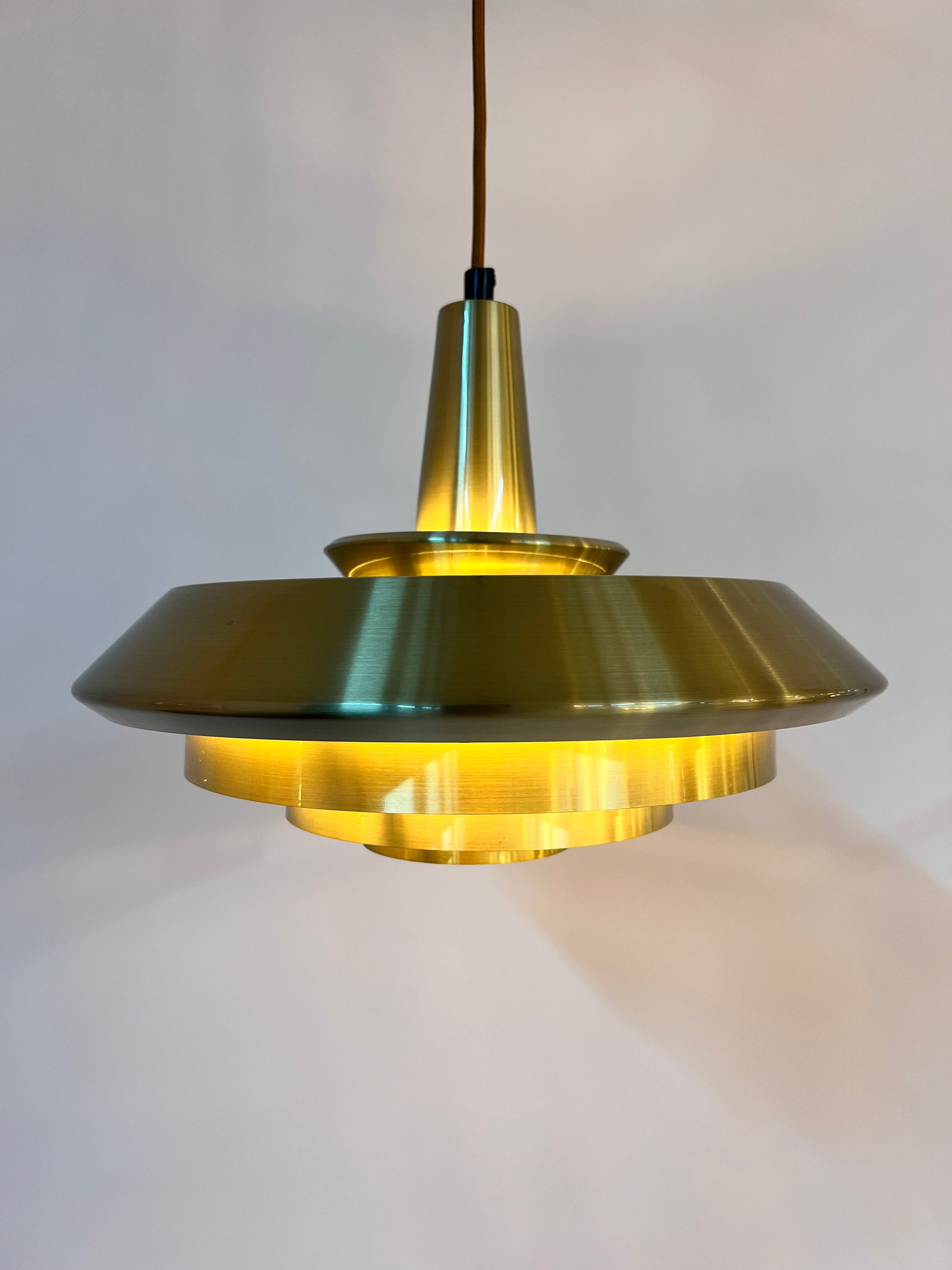 Lamellenlampe gold aus Dänemark