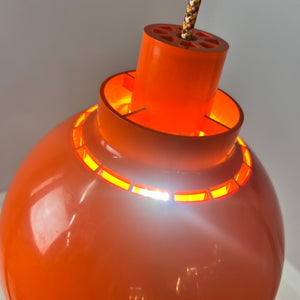 Hängelampe Minisol orange von K. Kewo für Nordisk Solar