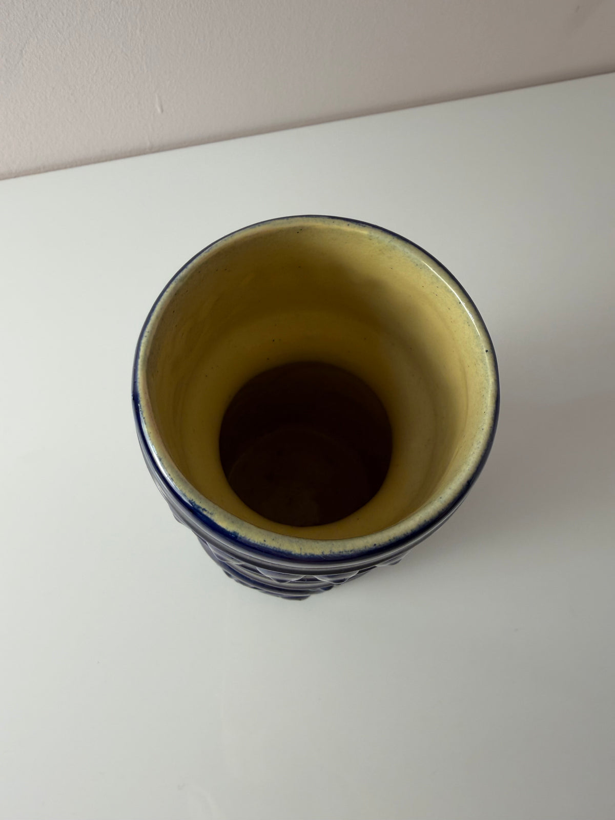 Vase 122-24 blau von VEB Gräfenroda