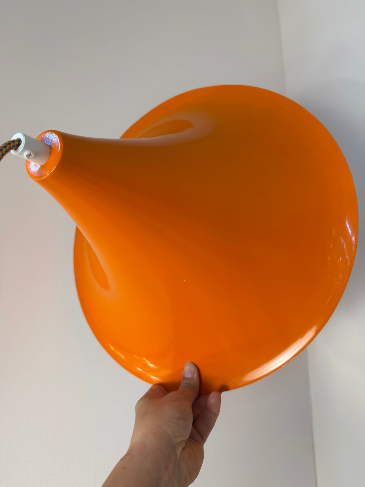 Trompetenlampe orange aus Dänemark