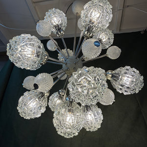 Sputnik Kronleuchter von Elektrofém ISZ
