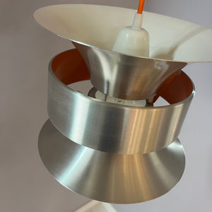 Lamellenlampe Diabolo silber orange von Carl Thore für Granhaga