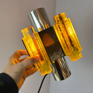 Wandlampe gelb schwarz von Claus Bolby für Cebo