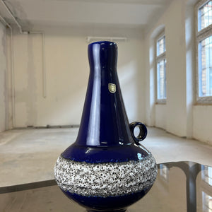 Vase 408-30 Fat Lava Königsblau von Fohr Keramik