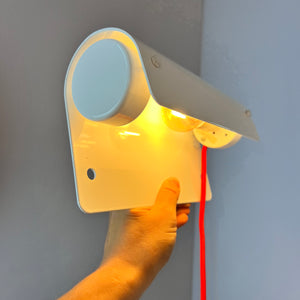 Wandlampe 6/01 weiß mit Schalterkabel von Lampas
