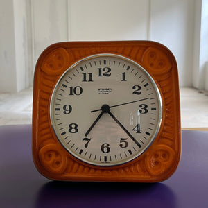 Wanduhr orange Keramik von Staiger