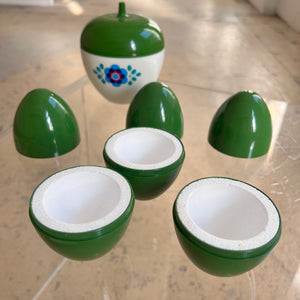 Set: Eierwärmer und Dose 70er