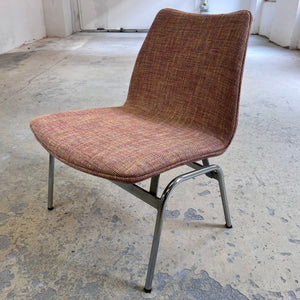 Sessel Lufthavnsstol orange Chrom von Anden Arkitekt für Duba Møbelindustri