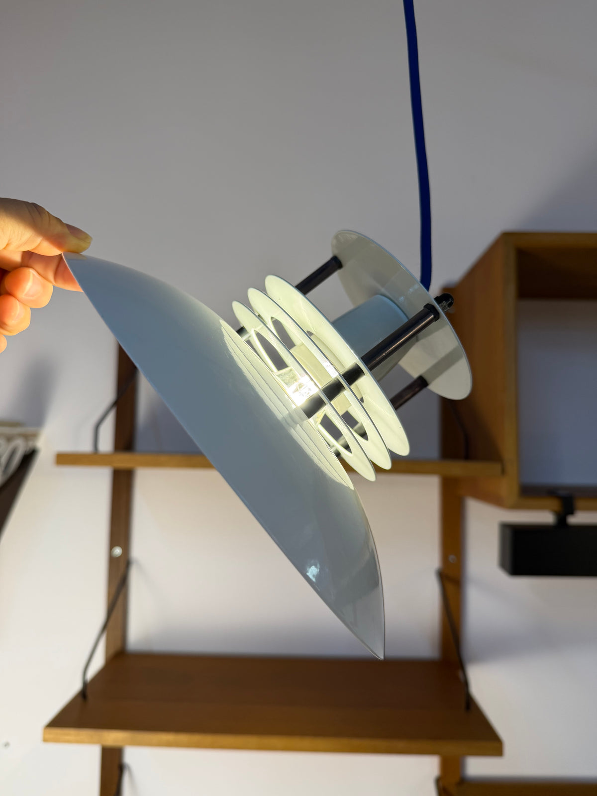 Lamellenlampe weiß aus Dänemark