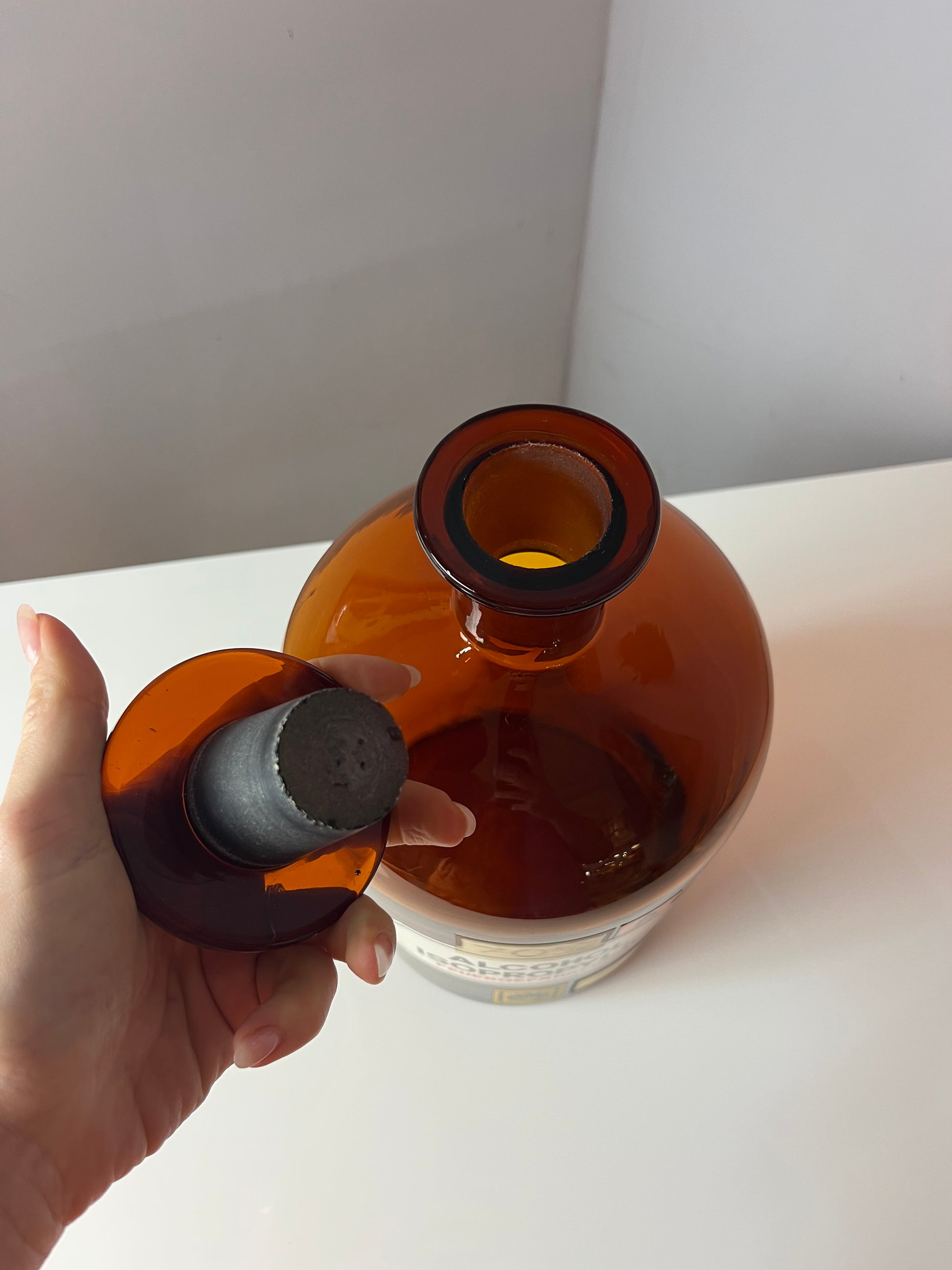 Apothekerglas Alcohol Isoprobylic braun