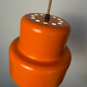 Hängelampe Poker orange von Jo Hammerborg für Fog & Mørup
