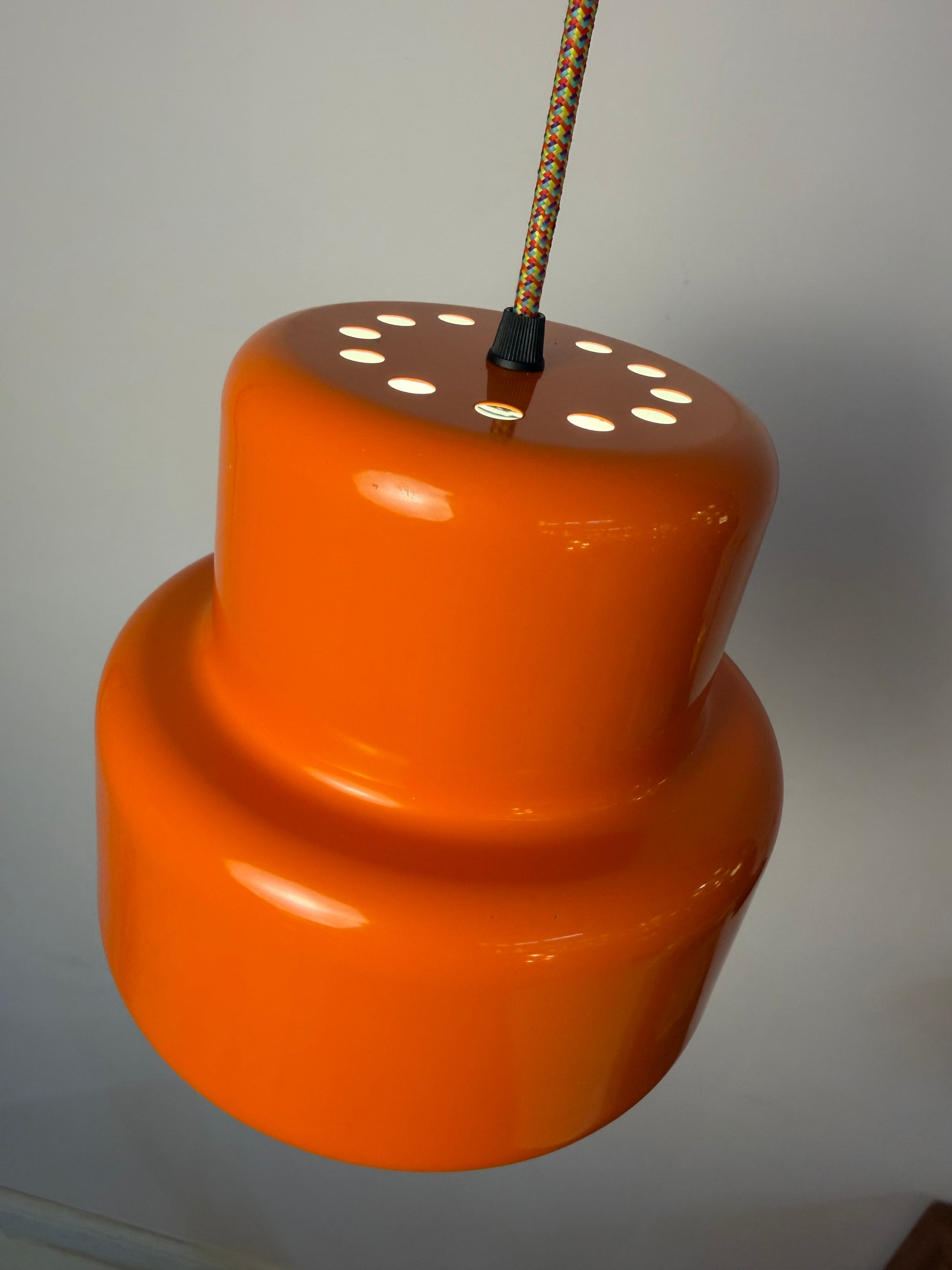 Hängelampe Poker orange von Jo Hammerborg für Fog & Mørup