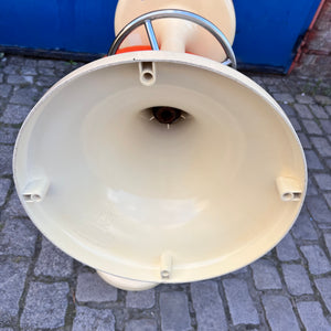 Barhocker creme orange von Friedrich Stuckenbröker für Lockhausen Plastik