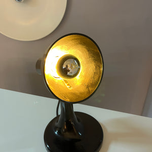 Tischlampe schwarz Bakelit von PGH