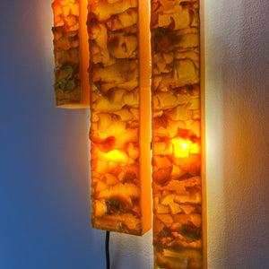 Wandlampe gelb von Uwe Mersch