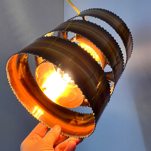 Brutalistische Kupfer Hängelampe von Svend Aage Holm Sørensen for Holm-Sørensen & Co