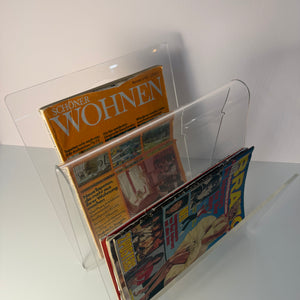 Zeitschriftenständer transparentes Plexiglas