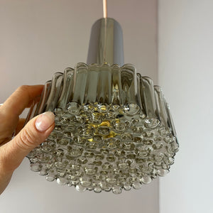 Pendelleuchte Modell P105 Rauchglas Chrom von STAFF