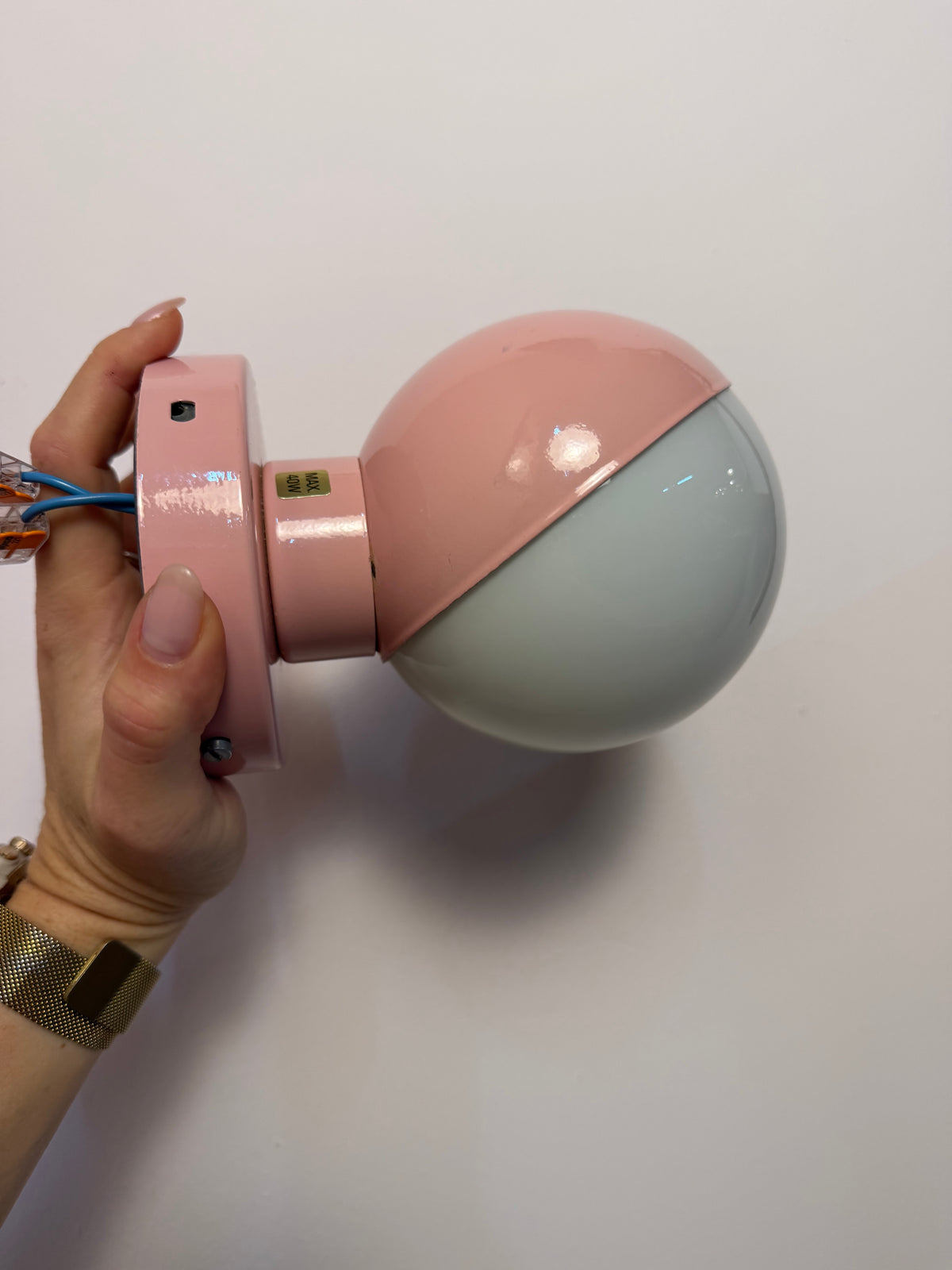 Wandlampe Typ 0330 rosa aus Dänemark