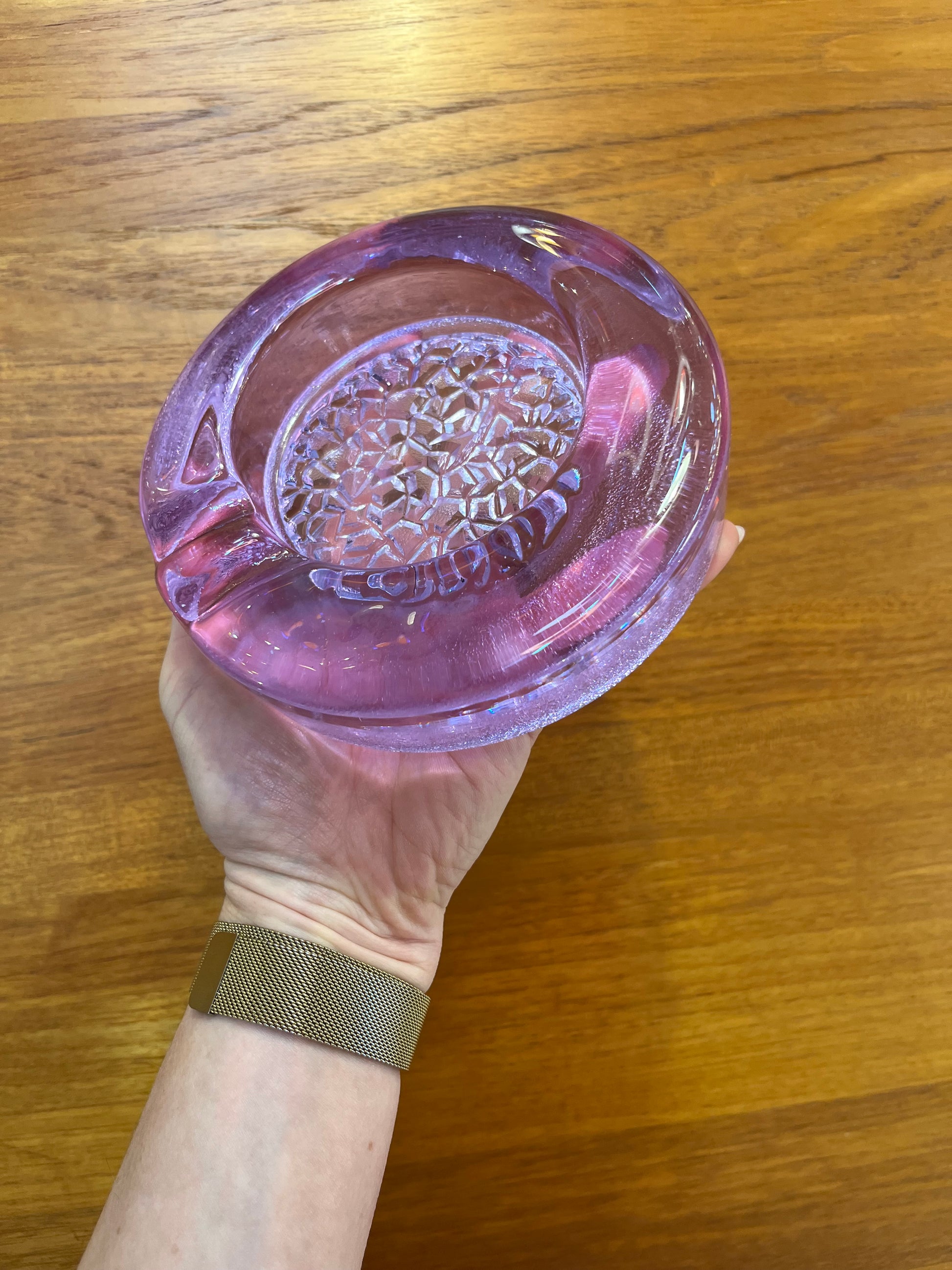 Aschenbecher flieder Neodymglas