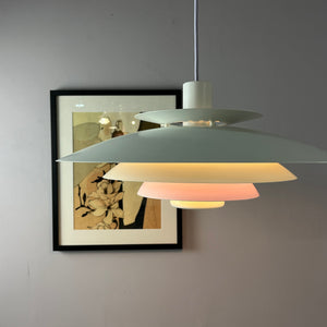 Lamellenlampe weiß lila von Formlight