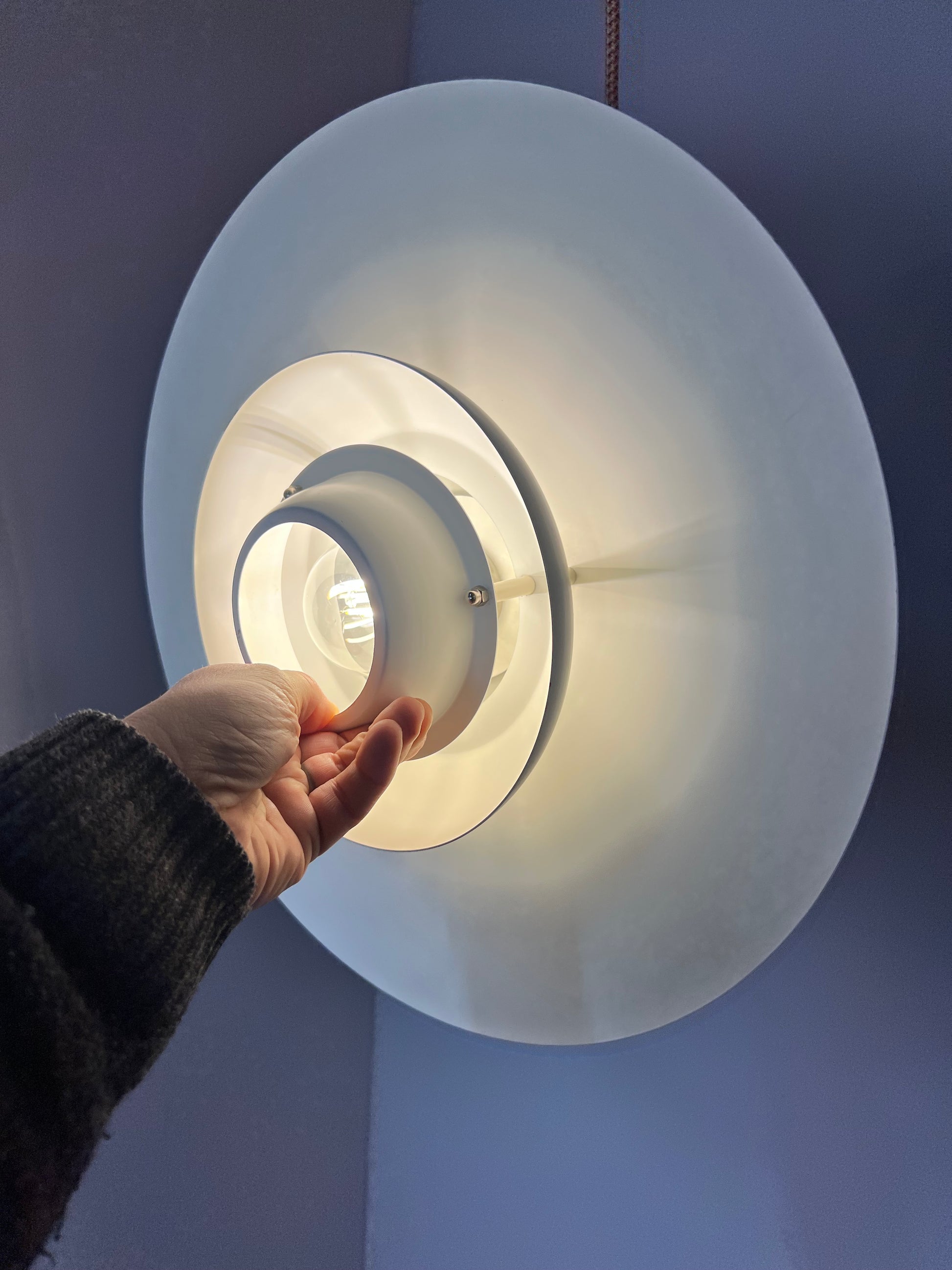 Lamellenlampe weiss Dänemark