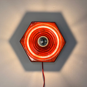 Wandlampe rot Keramik von Hustadt Leuchten