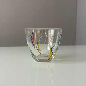 Bowle-Set: 9 Gläser und 1 Terrine bedrucktes Glas