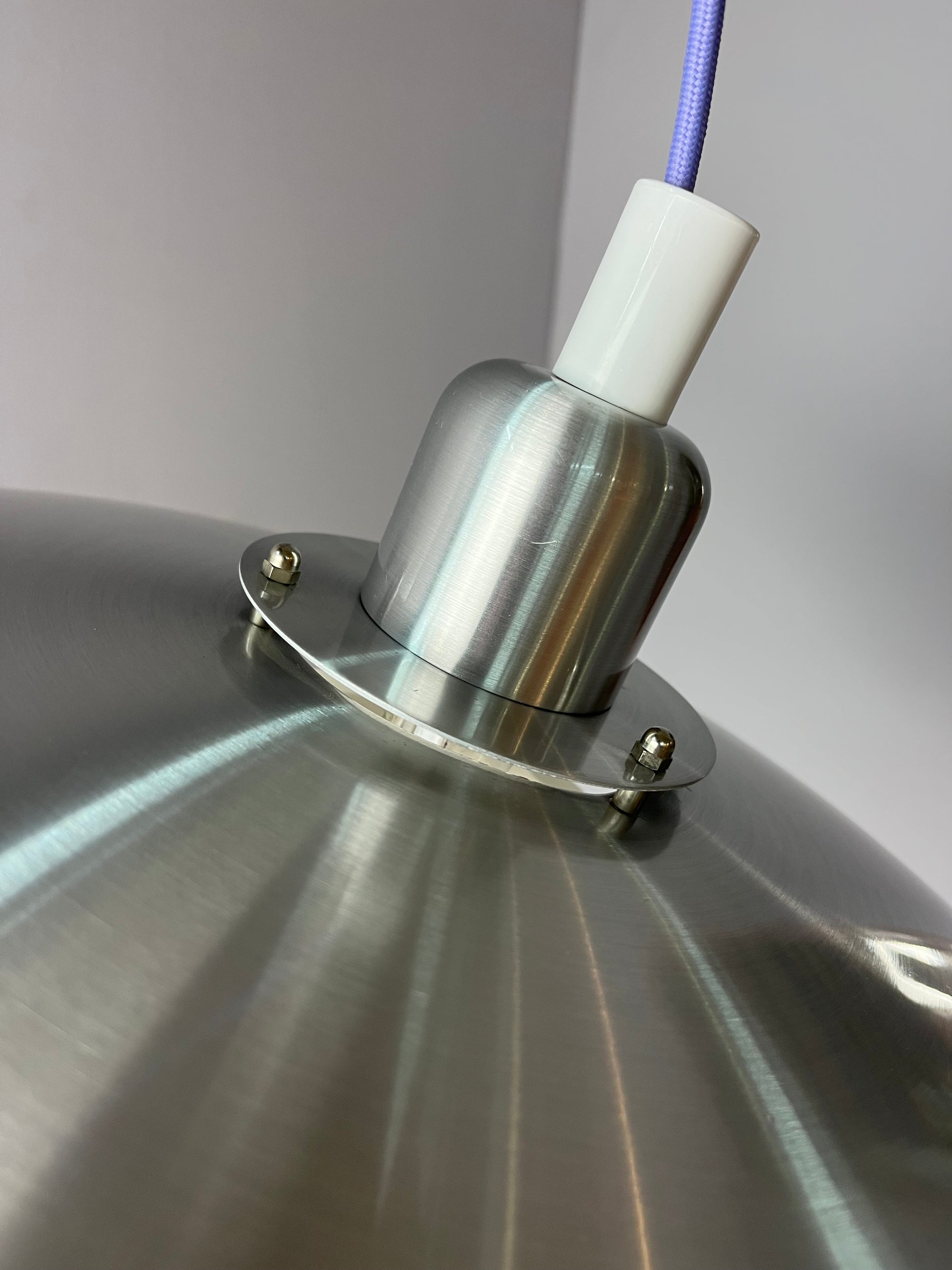 Lamellenlampe silber weiß aus Dänemark