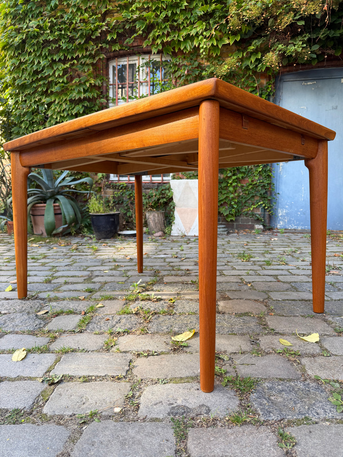 Ausziehbarer Esstisch Teak von Grete Jalk für Glostrup
