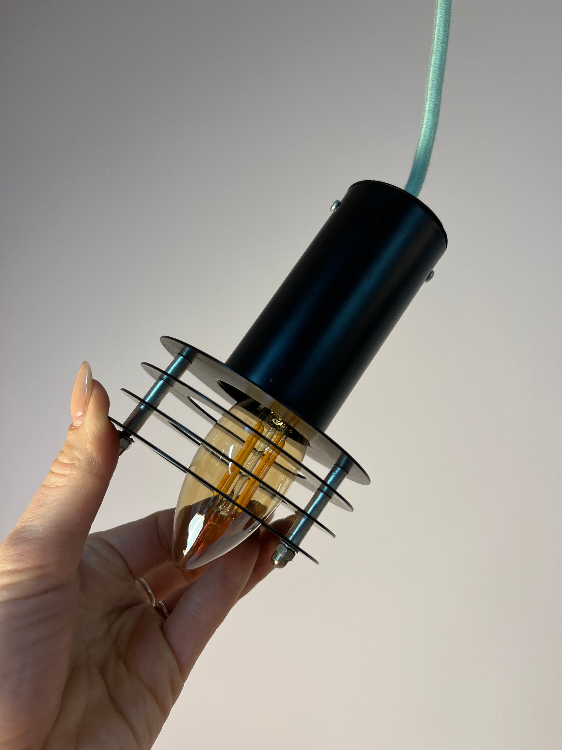 Set: 2x Lamellenlampe schwarz aus Dänemark