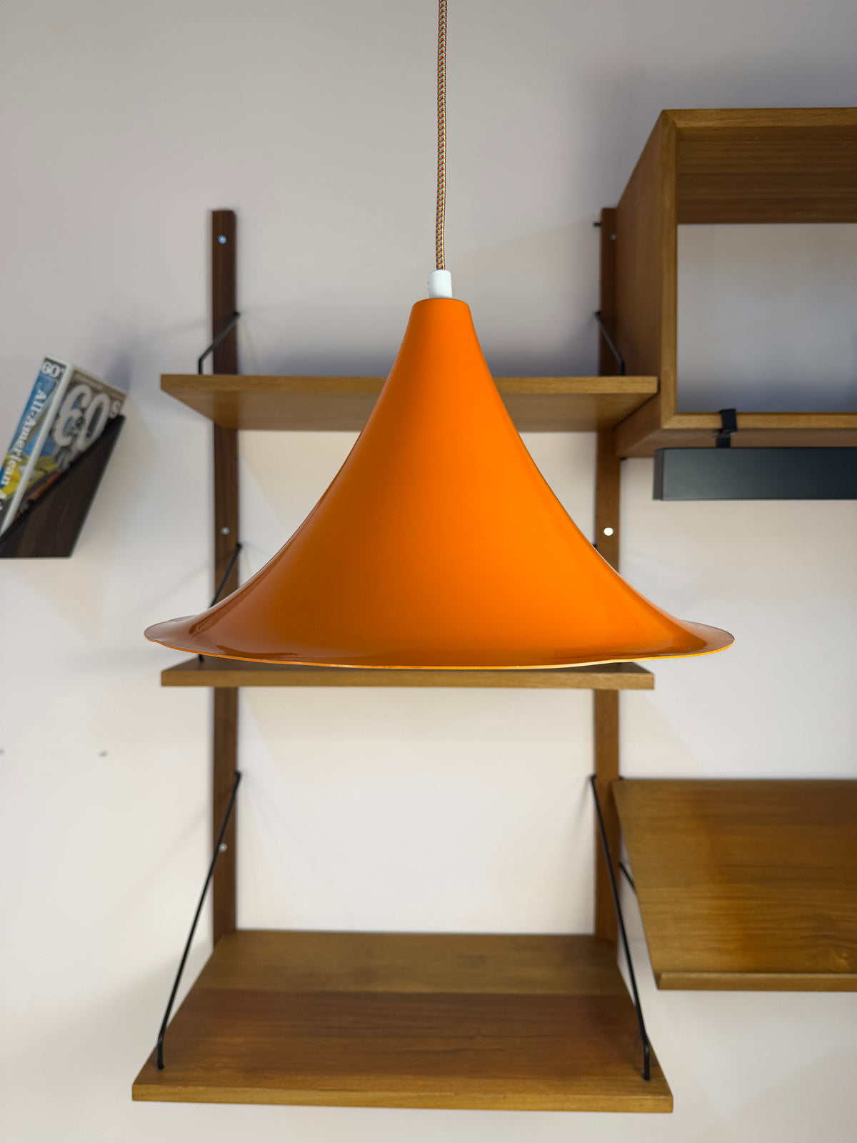 Trompetenlampe orange aus Dänemark