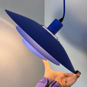 Lamellenlampe Donau blau von JEKA