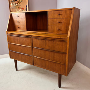 Kommode mit Arbeitsfläche Teak aus Dänemark