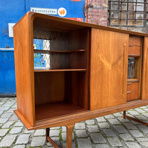 Highboard mit Vitrine Teak aus Dänemark